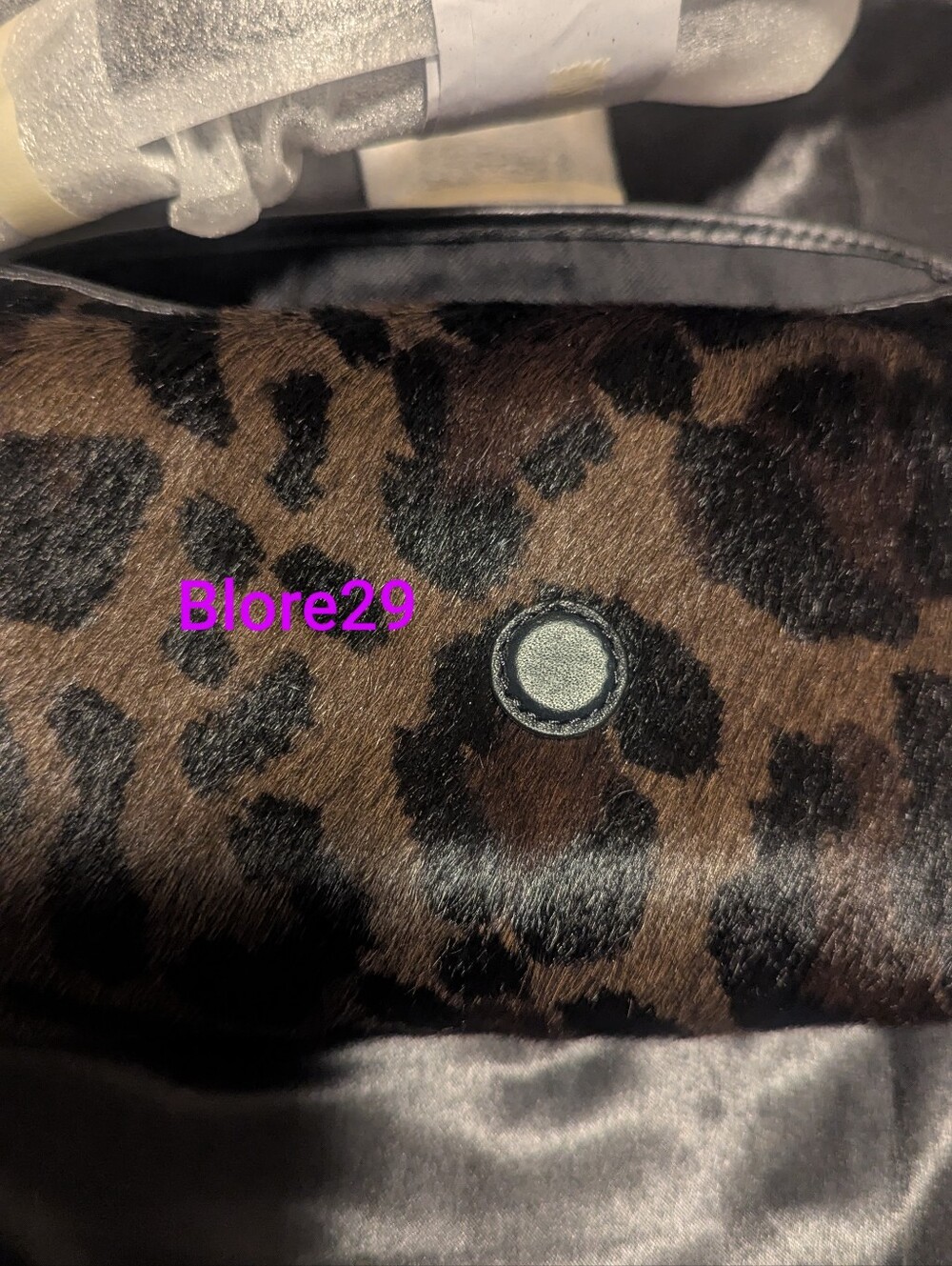 Abbie Shoulder BagIn Haircalf With Leopard Print.CFO63